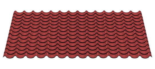 Red chinese style roof