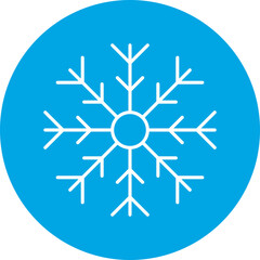 Frost icon single vector illustration