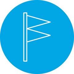 Gale Warning icon single vector illustration