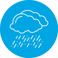 Rain icon single vector illustration
