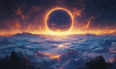 Abstract wallpaper of stars