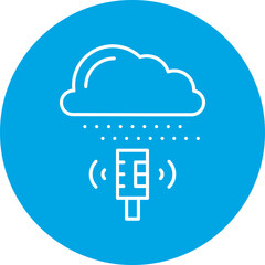 Weather Sensor icon single vector illustration