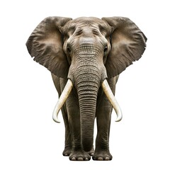 Obraz premium African elephant isolated on white
