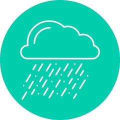Heavy Rain icon single vector illustration