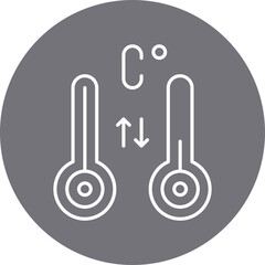 Degrees icon single vector illustration