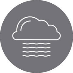 Fog icon single vector illustration
