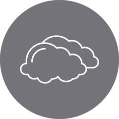 Overcast icon single vector illustration