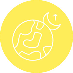 Moonrise icon single vector illustration