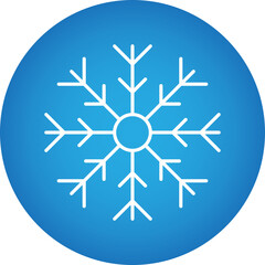 Frost icon single vector illustration