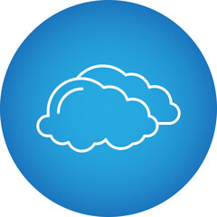 Overcast icon single vector illustration