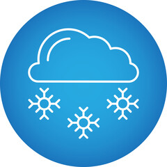 Snowy icon single vector illustration