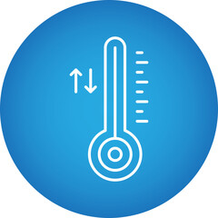 Thermometer icon single vector illustration