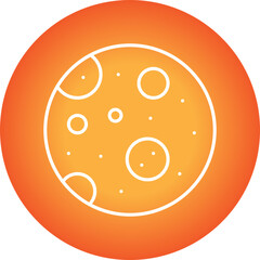 Full Moon icon single vector illustration