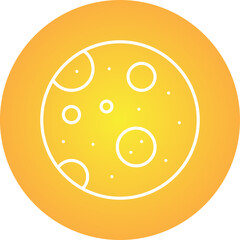 Full Moon icon single vector illustration