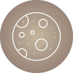 Full Moon icon single vector illustration