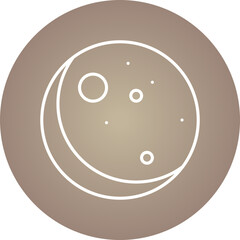 New Moon icon single vector illustration
