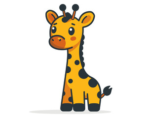 Cute Giraffe Vector Illustration For Your Design