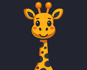 Cute Giraffe Vector Illustration For Your Design