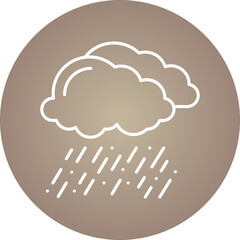 Rain icon single vector illustration