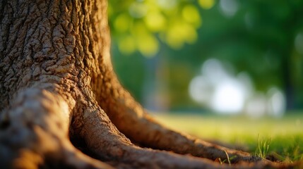 Majestic Tree Roots at Golden Hour