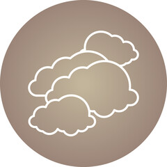 Cloudy icon single vector illustration