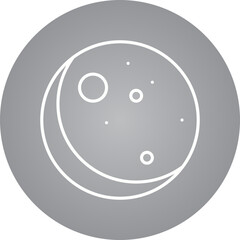 New Moon icon single vector illustration
