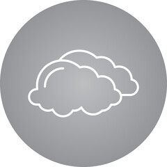 Overcast icon single vector illustration