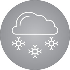 Snowy icon single vector illustration