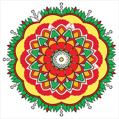 This is a colorful mandala.