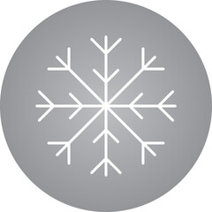 Snowflake icon single vector illustration