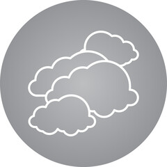 Cloudy icon single vector illustration