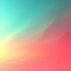 A background of a pastel gradient shifting from pale pink to mint green