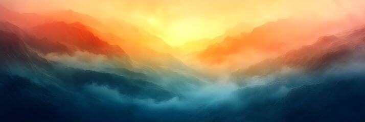 Fototapeta premium A background of a refreshing gradient fading from seafoam green to sunny yellow.