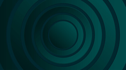 3d circle vector background design for banner, flyer, futuristic, poster, presentation etc. | Multiple circle abstract luxury background | Circular pattern design with circular line and teal color
