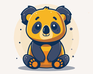 Fototapeta premium Cute Little Koala Vector Cartoon Illustration