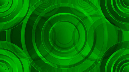 3d circle vector background design for banner, flyer, futuristic, poster, presentation etc. | Luxury geometric shape background | Modern abstract circular 3d design with green color