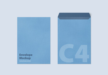 C4 Envelope Mockup