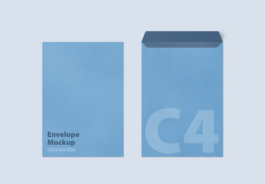 C4 Envelope Mockup