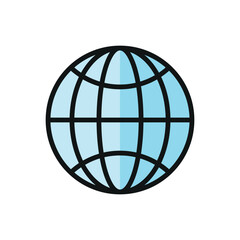Globe icon vector design templates simple and modern