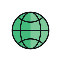 Globe icon vector design templates simple and modern