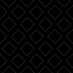 Frame border line icon pattern seamless isolated on black background