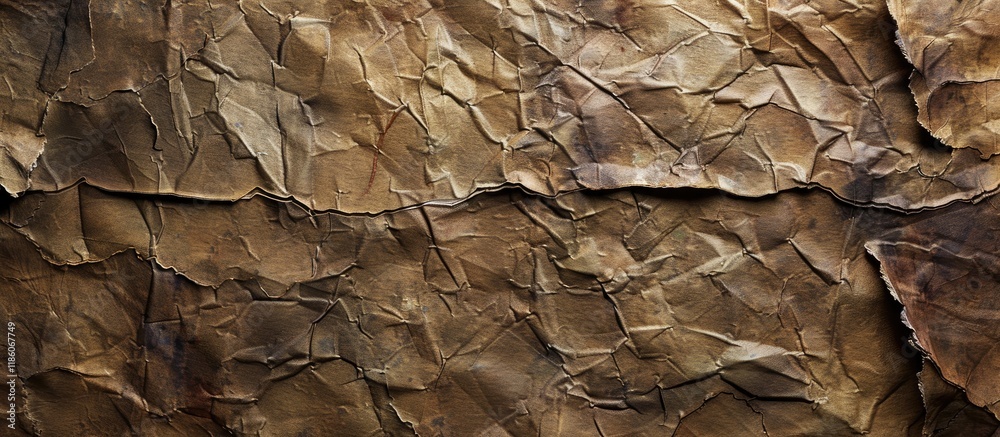 Aufkleber Textured old dirty grainy paper featuring natural fiber elements. with copy space image. Place for adding text or design