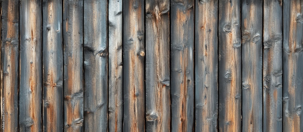 Fototapete close up of a wall constructed from wooden planks. with copy space image. place for adding text or d