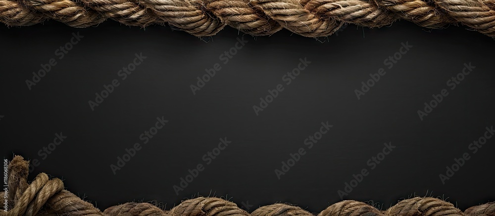 Fototapete rope backdrop. with copy space image. place for adding text or design