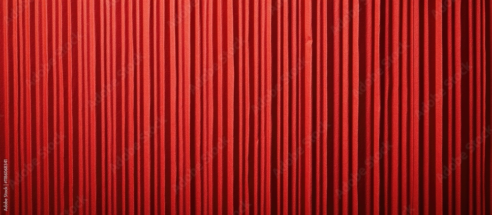 Poster Red corrugated paper texture suitable for backgrounds Vibrant color with copy space for adding text or objects