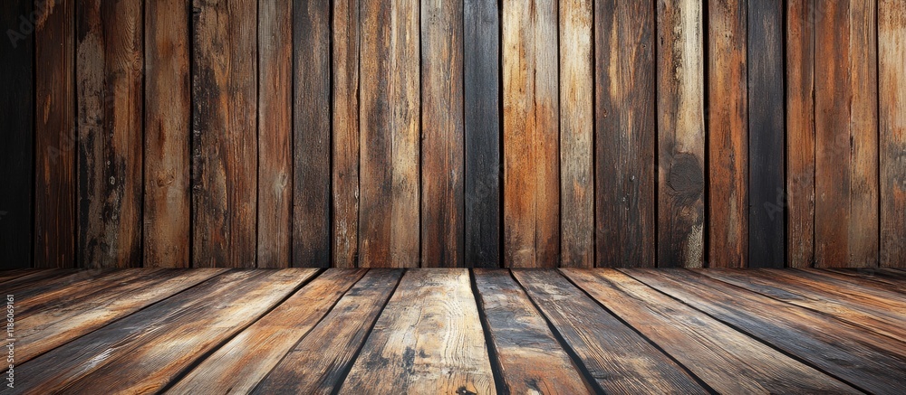 Leinwandbilder retro background wooden wall. with copy space image. place for adding text or design