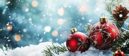 Fototapeta premium collection of Christmas images. with copy space image. Place for adding text or design