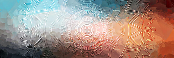 wall mural central mandala artistic decorative design use as a print, pattern, backdrop, background or graphic elements