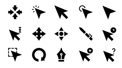 Cursol plus, click, cercle icon design in adobe illustrator. Downlood now victor file. 