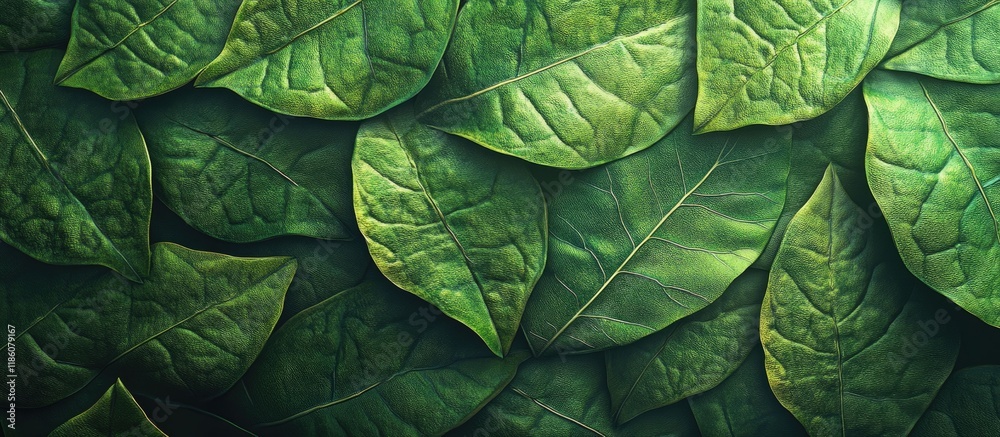 Poster Pattern shaped like a leaf Part X. with copy space image. Place for adding text or design